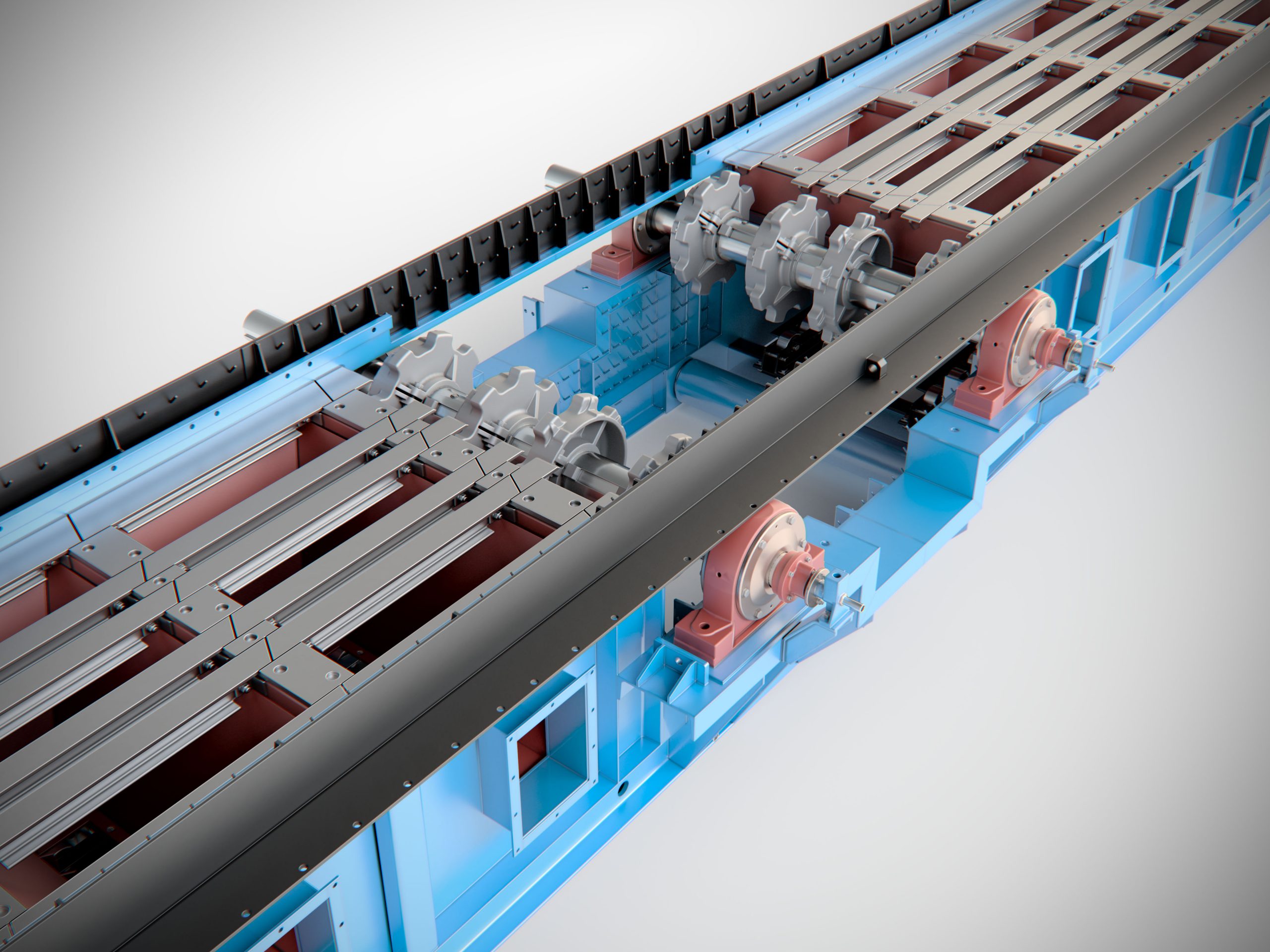Wizualizacja 3D urządzenia firmy FPM sa. 3D visualization of the FPM sa device