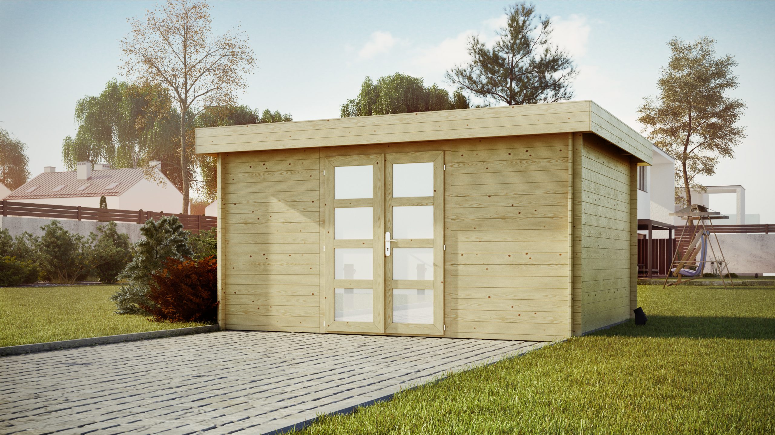 Wizualizacja 3D i modele 3D altan ogrodowych. 3D visualization and 3D models of garden gazebos.