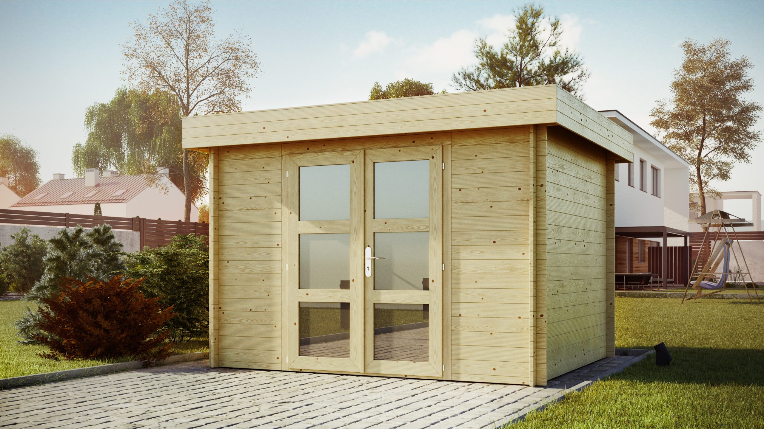 Wizualizacja 3D i modele 3D altan ogrodowych. 3D visualization and 3D models of garden gazebos.