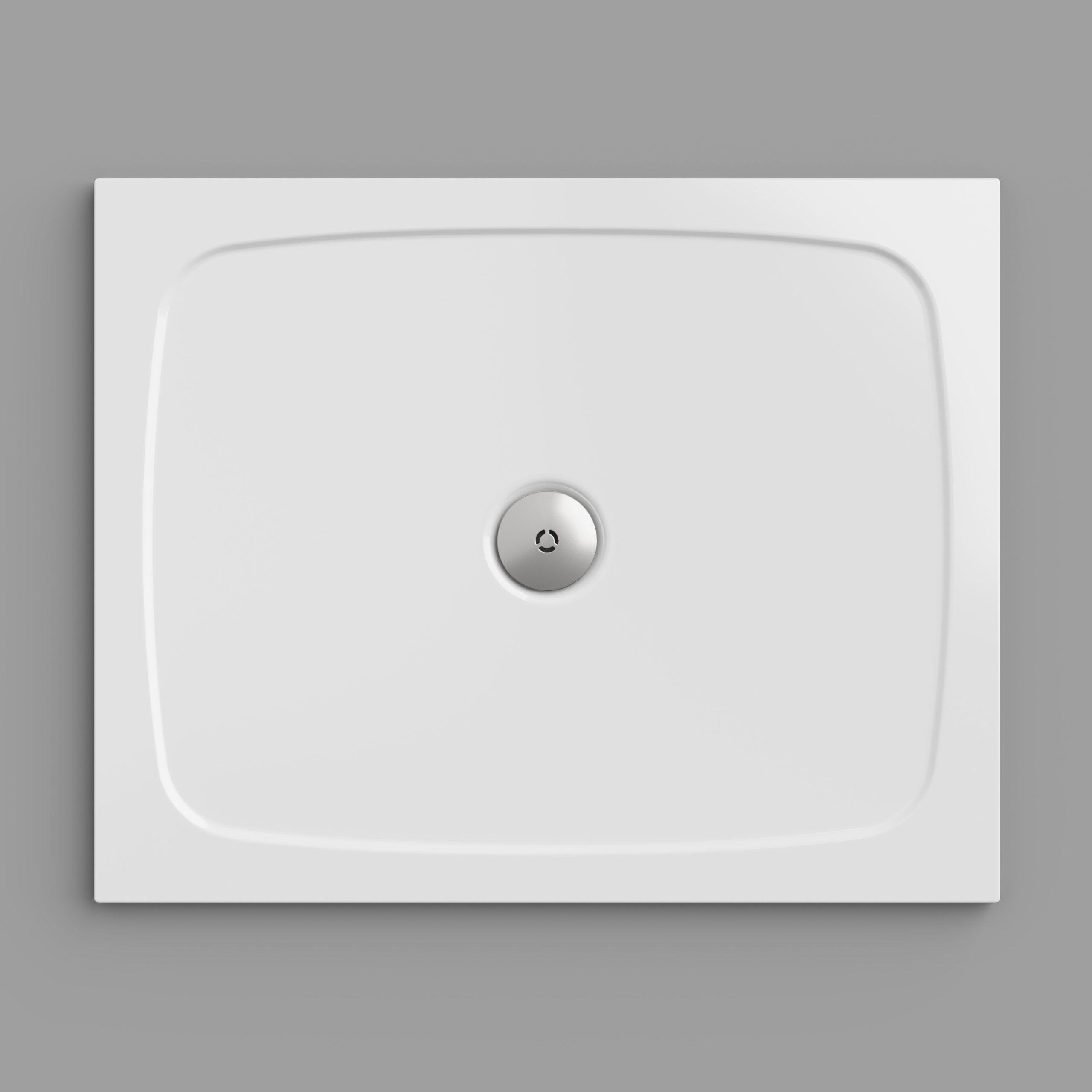 Wizualizacja 3D kształtu brodzika - produkty. 3D visualization of the shower tray shape - products.