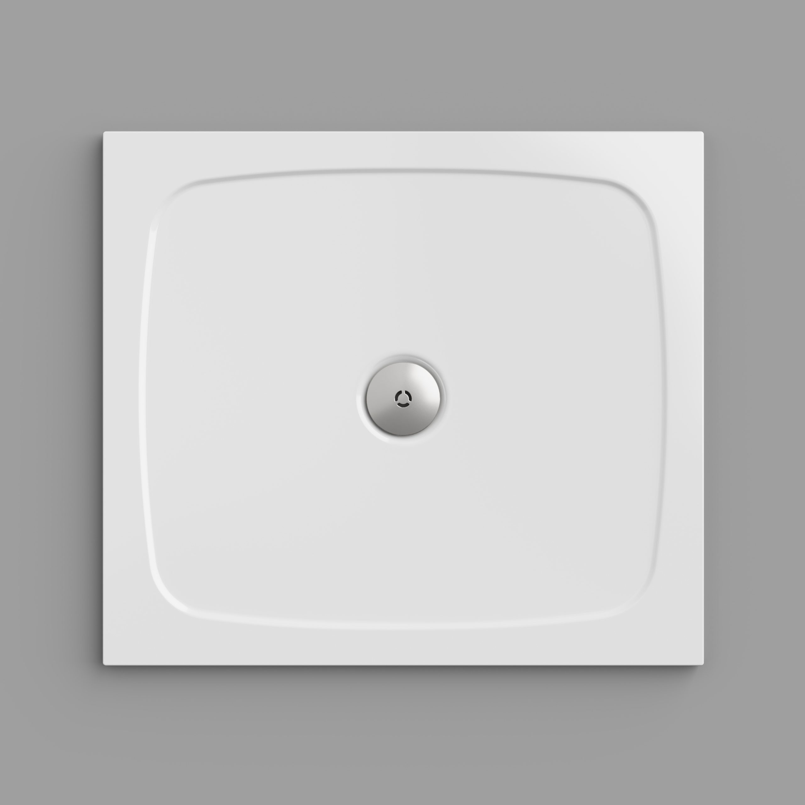 Wizualizacja 3D kształtu brodzika - produkty. 3D visualization of the shower tray shape - products.