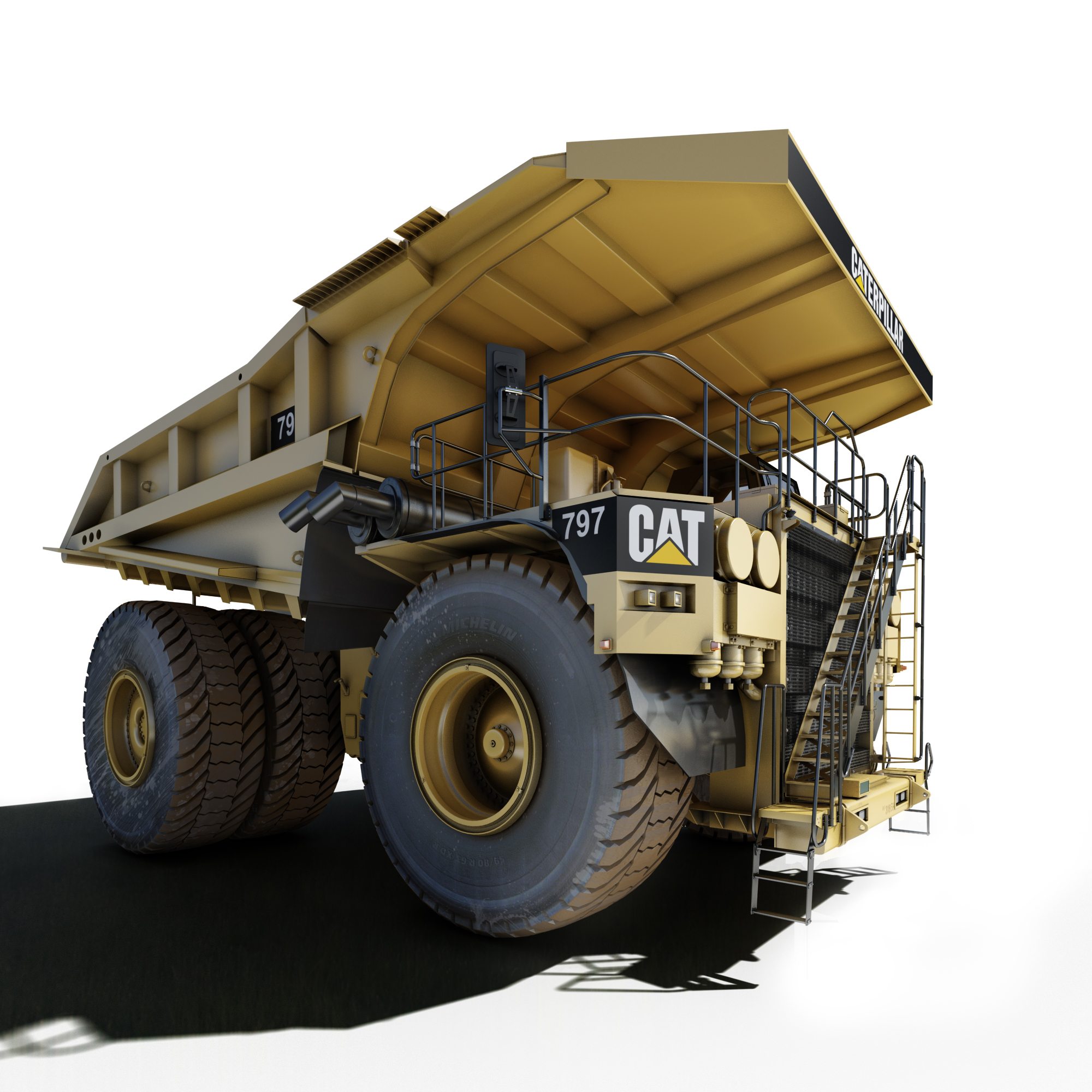 modii3d - caterpillar_797 heavy truck mining truck 08 Wizualizacja 3D caterpillar. Caterpillar visualization 3D