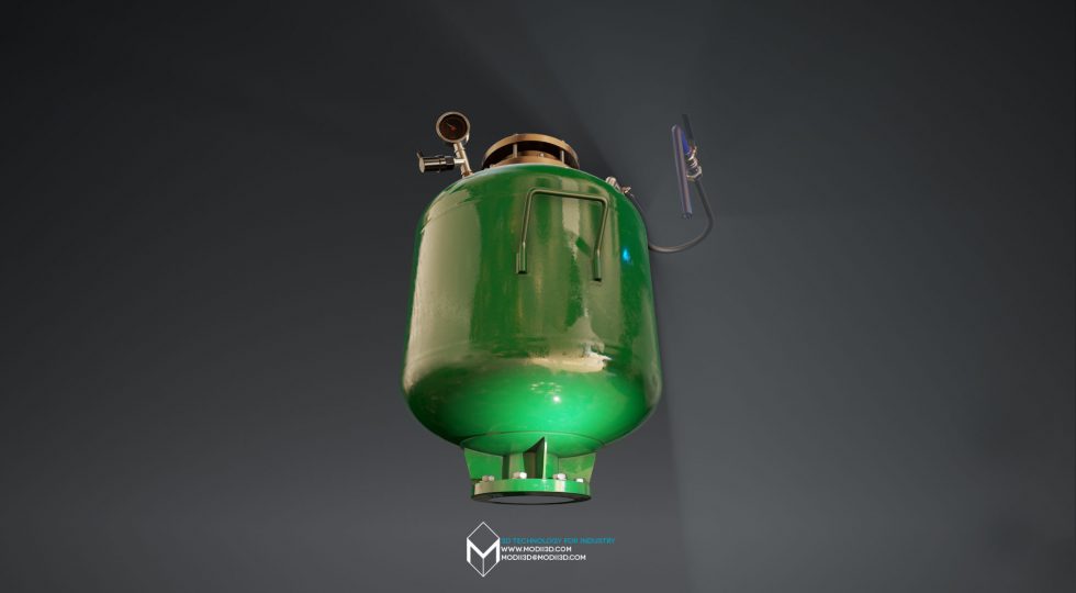 demetrix-produkt-3d-visualization-modii3d animacja 3D - kadr z animacji 3D prezentującej produkt przemysłowy. 3D animation - a frame from a 3D animation presenting an industrial product.
