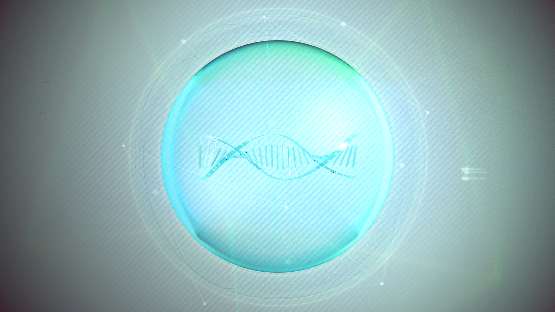 A frame of animation showing a DNA bubble.