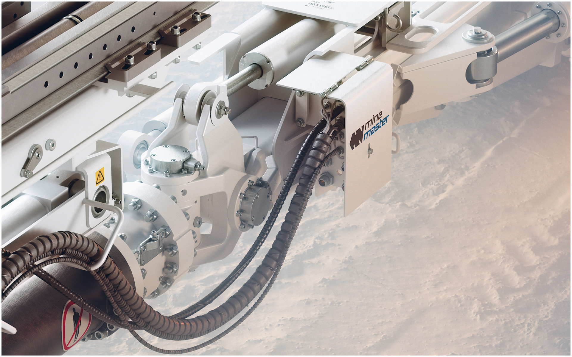 A drilling truck in its final production phase.