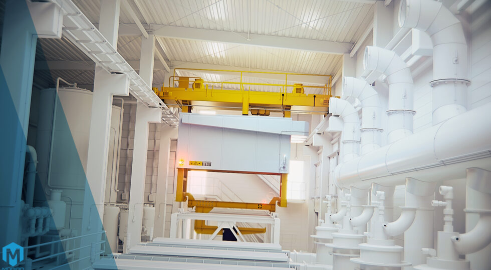 modii3d gw industry 40 frame from animation 3d for industry