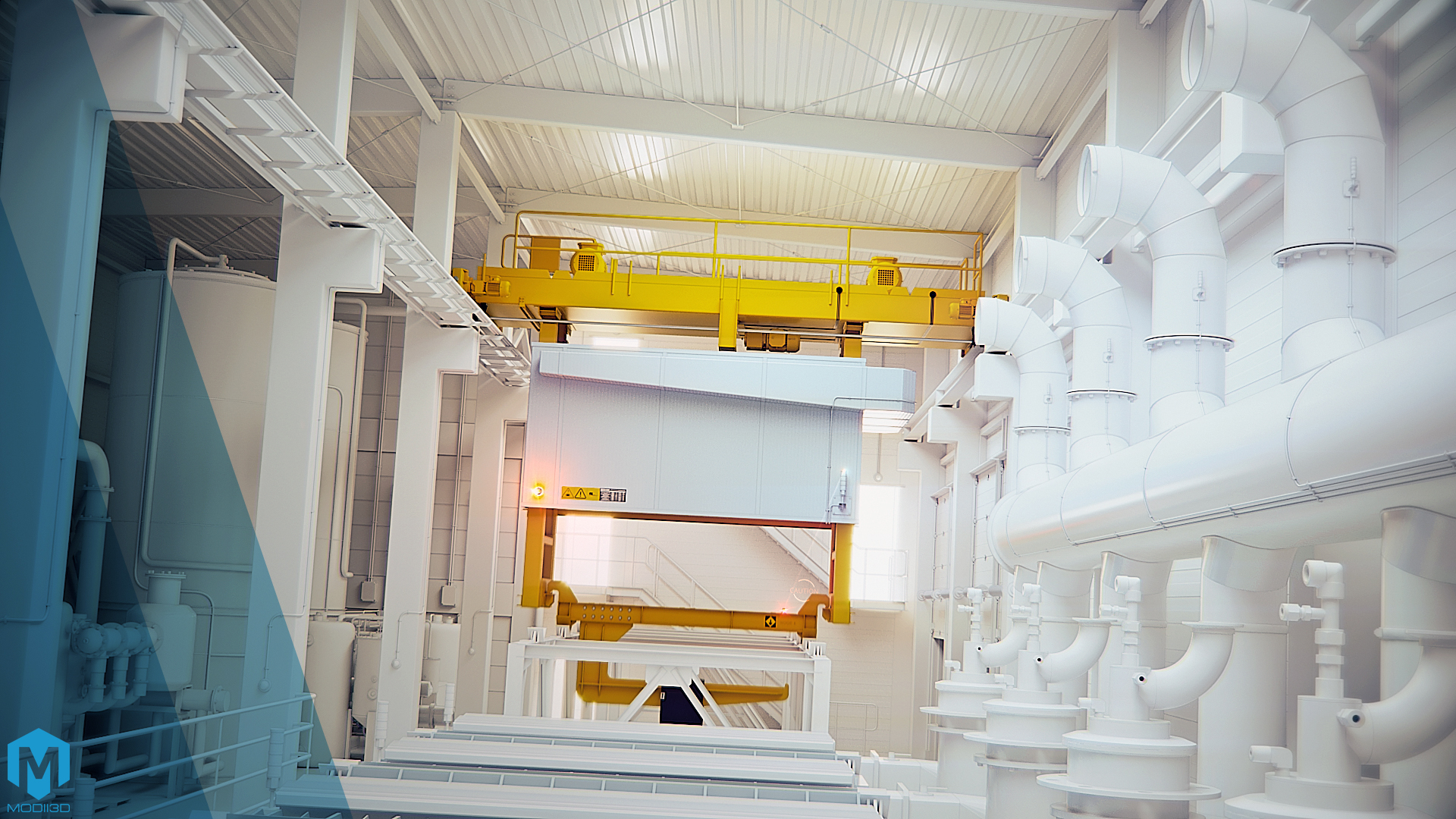 frame from animation 3d for industry