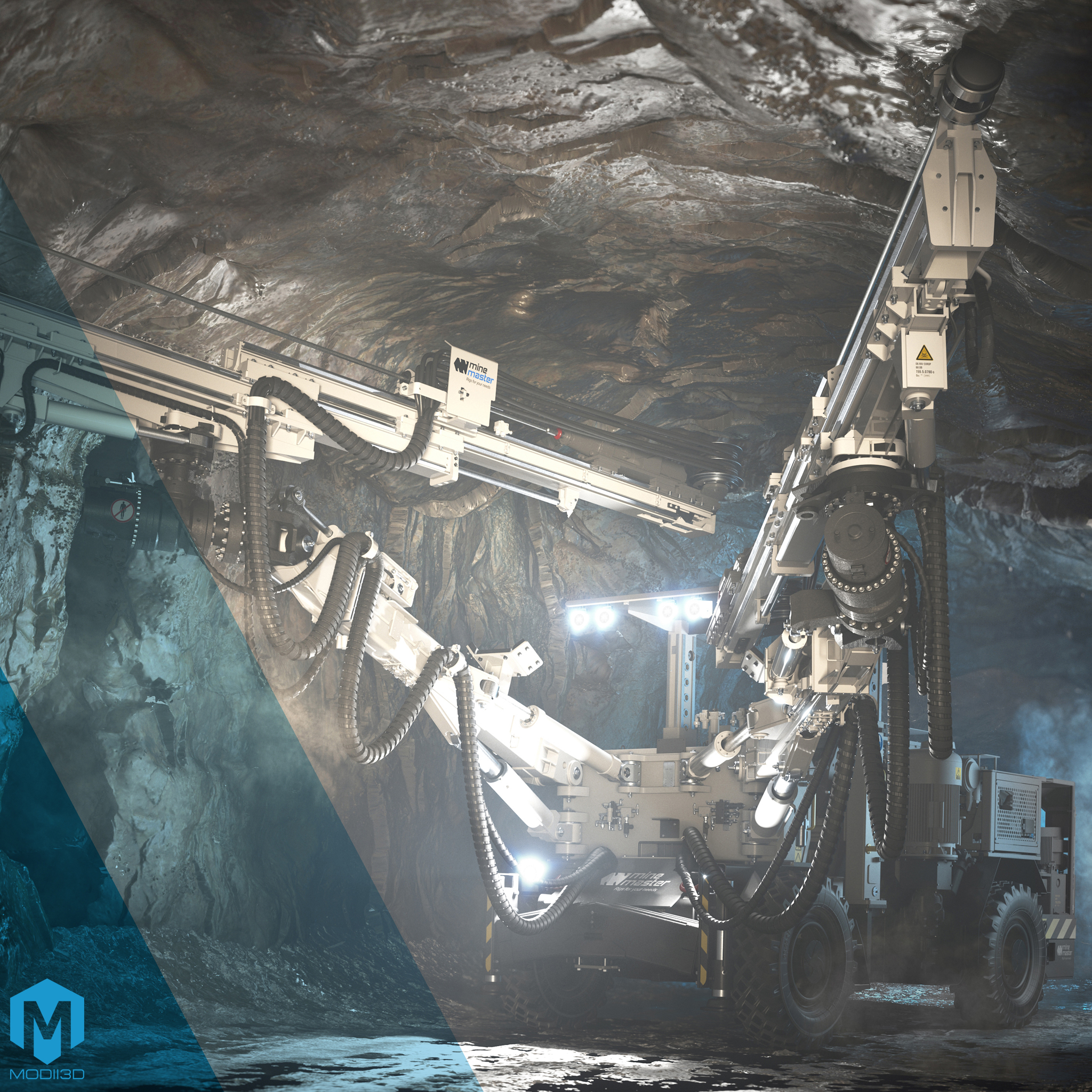 wizualizacja 3D jednej z maszyn firmy Mine Master