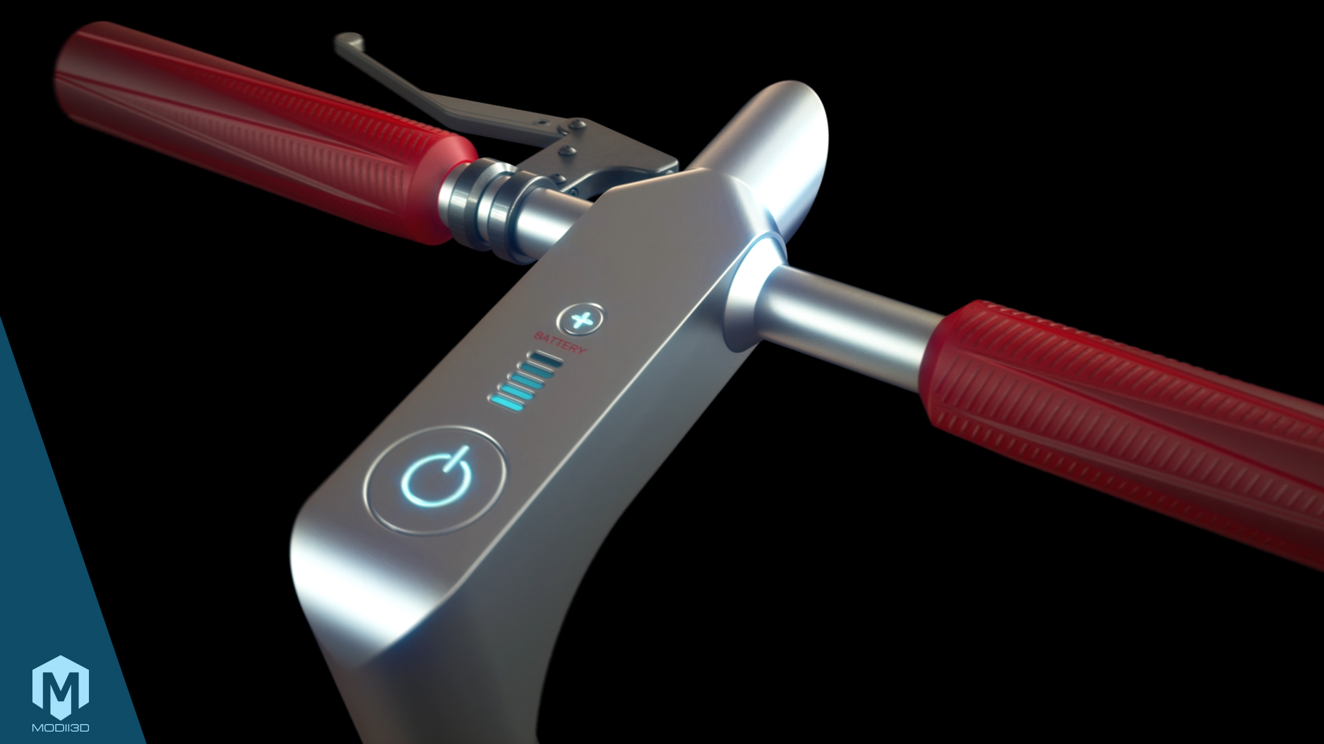 3d model of scooter product for adverise in the web