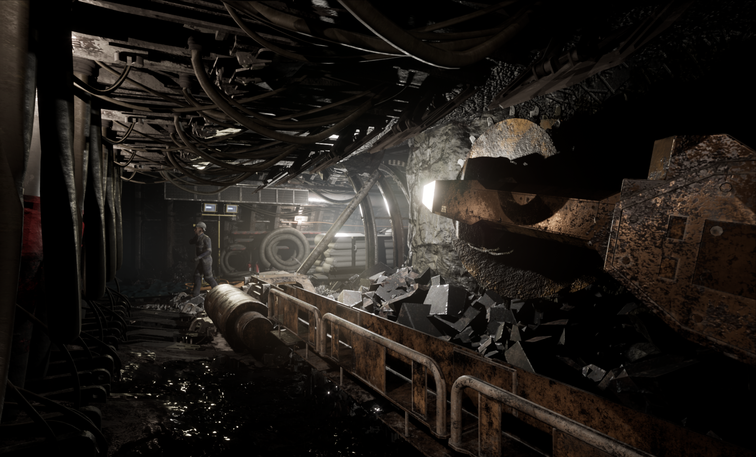 Carbospec-animacja-3d Wyrobisko górnicze