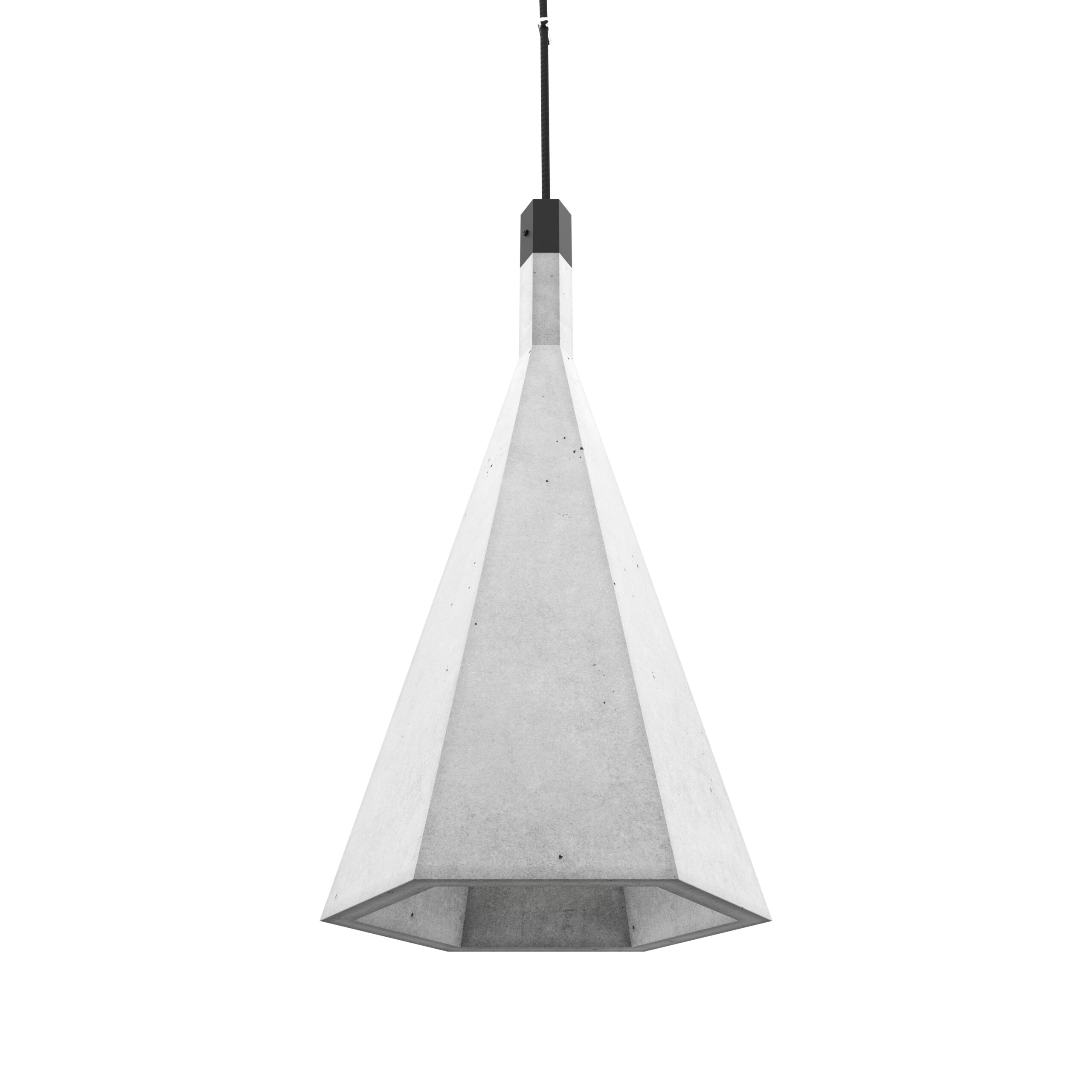 biała lampa wizualizacja