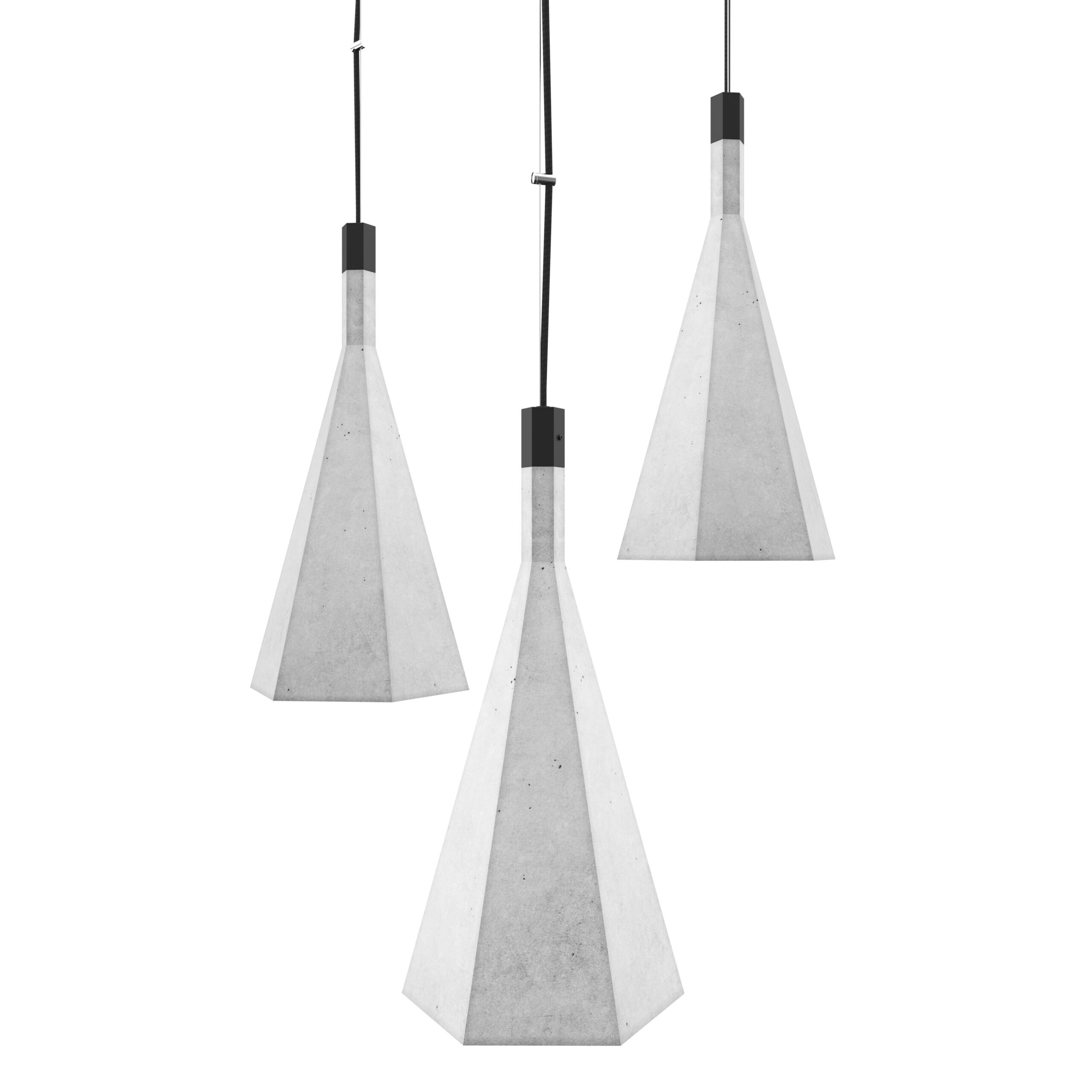 biała lampa wizualizacja