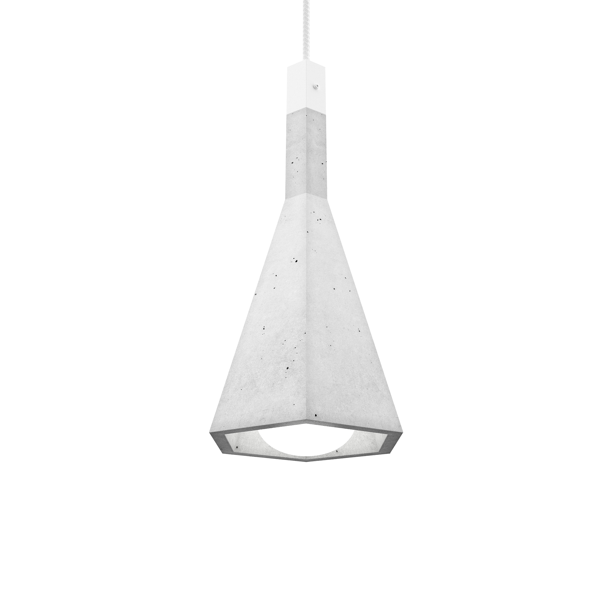 biała lampa wizualizacja
