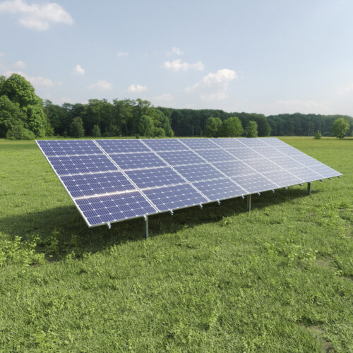 animacja 3D konstrukcji fotowoltaicznych. 3D animation of photovoltaic structures.