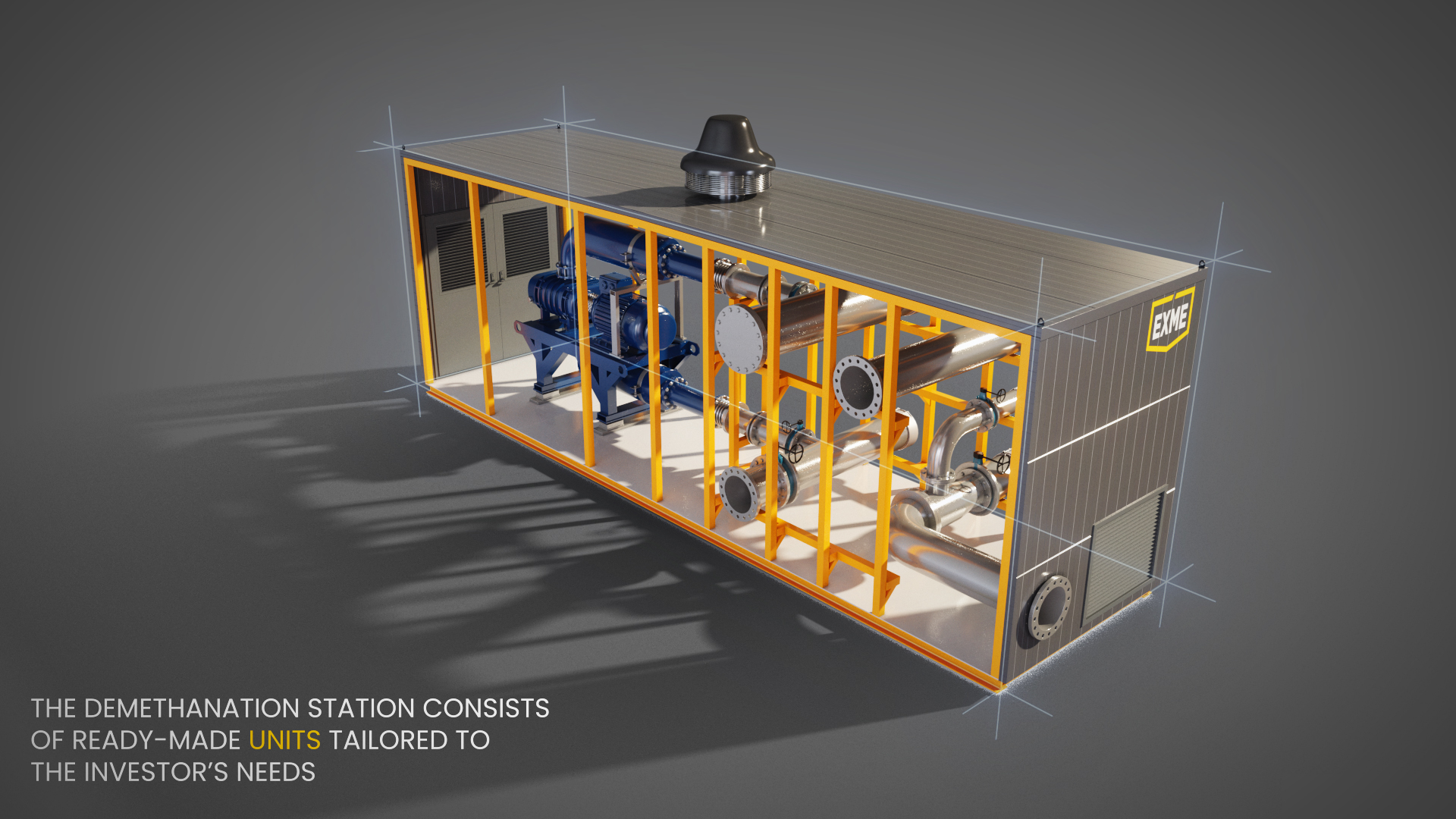 modułowa stacja odmetanowania. modular methane drainage station.