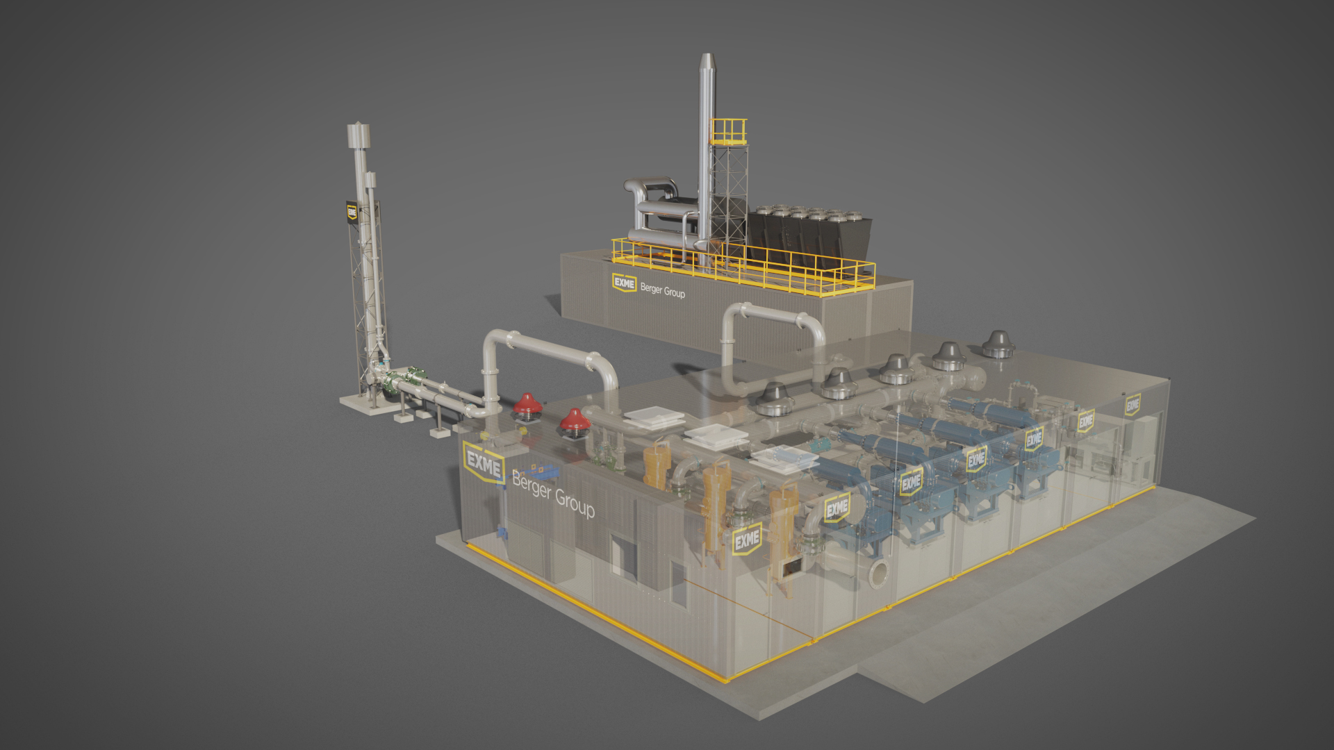 modułowa stacja odmetanowania. modular methane drainage station.