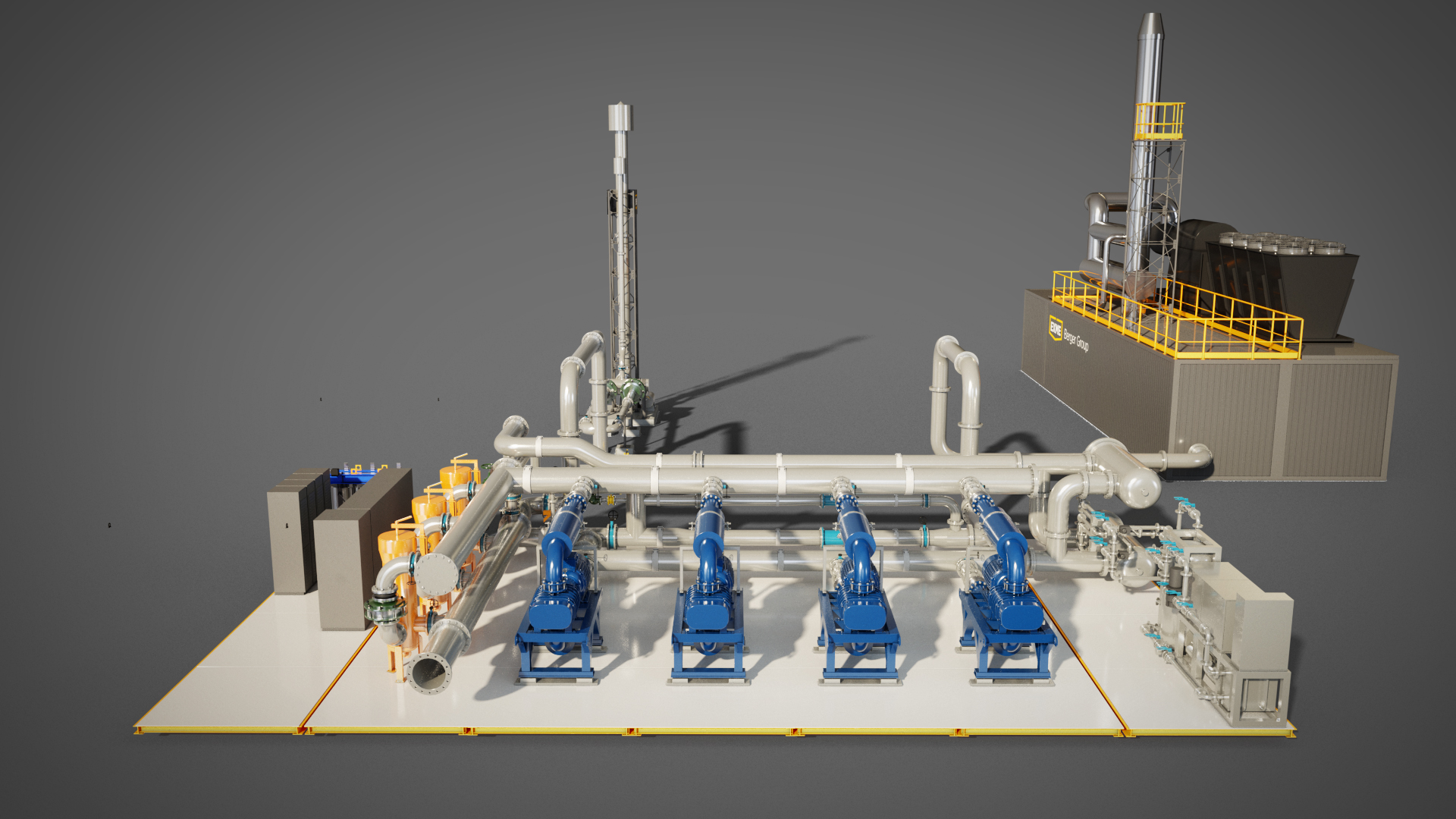 modułowa stacja odmetanowania. modular methane drainage station.