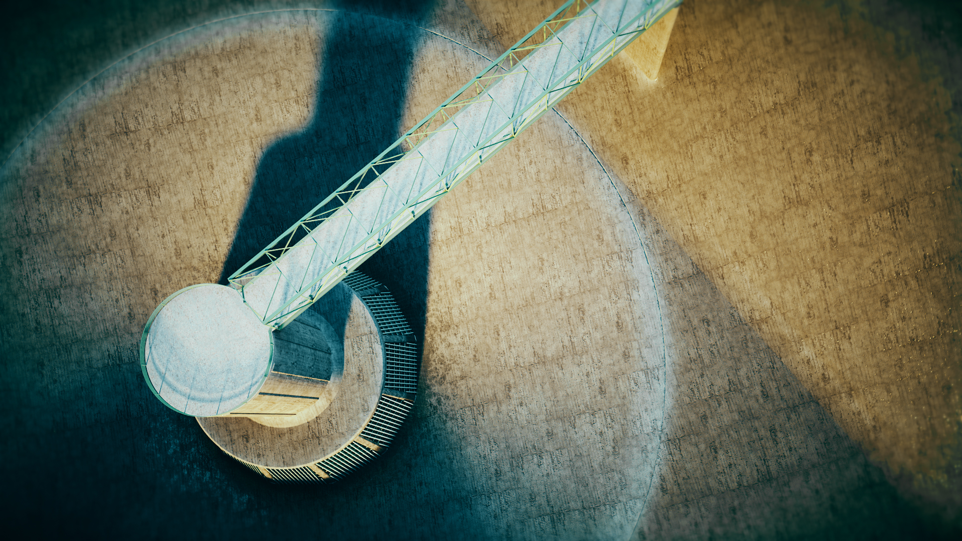Animacja 3D elektrowni szczytowo-pompowej. 3D animation of a pumped-storage power plant