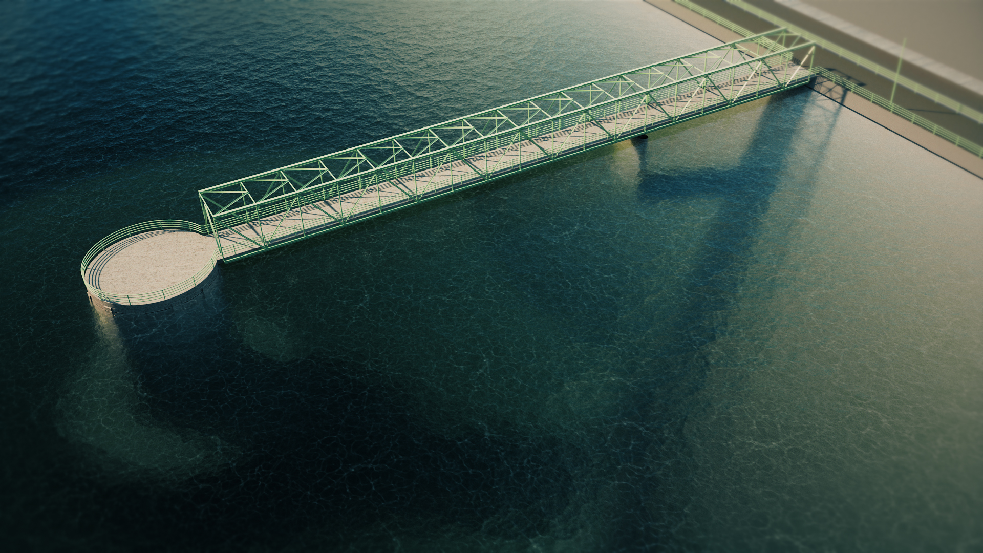 Animacja 3D elektrowni szczytowo-pompowej. 3D animation of a pumped-storage power plant