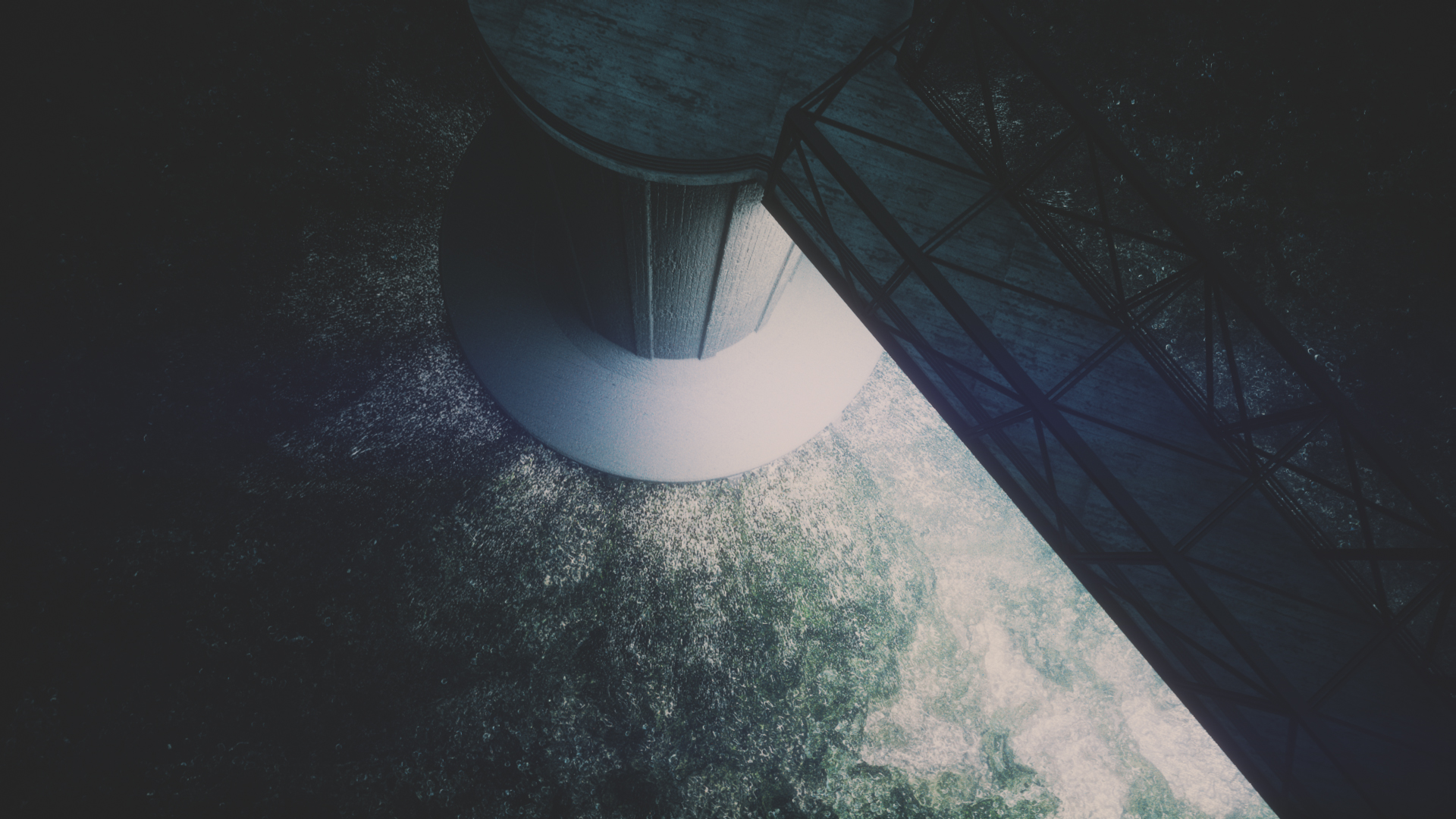 Animacja 3D elektrowni szczytowo-pompowej. 3D animation of a pumped-storage power plant