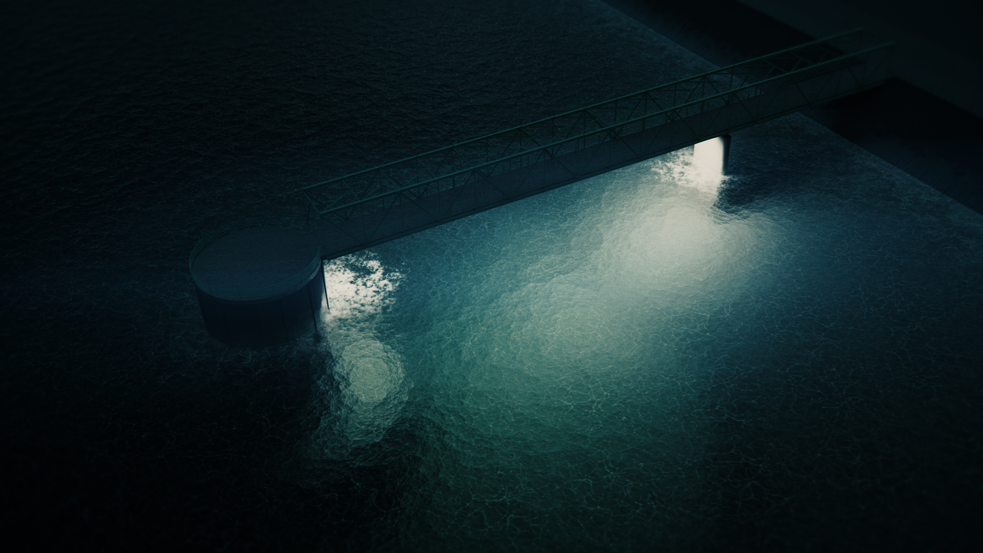 Animacja 3D elektrowni szczytowo-pompowej. 3D animation of a pumped-storage power plant