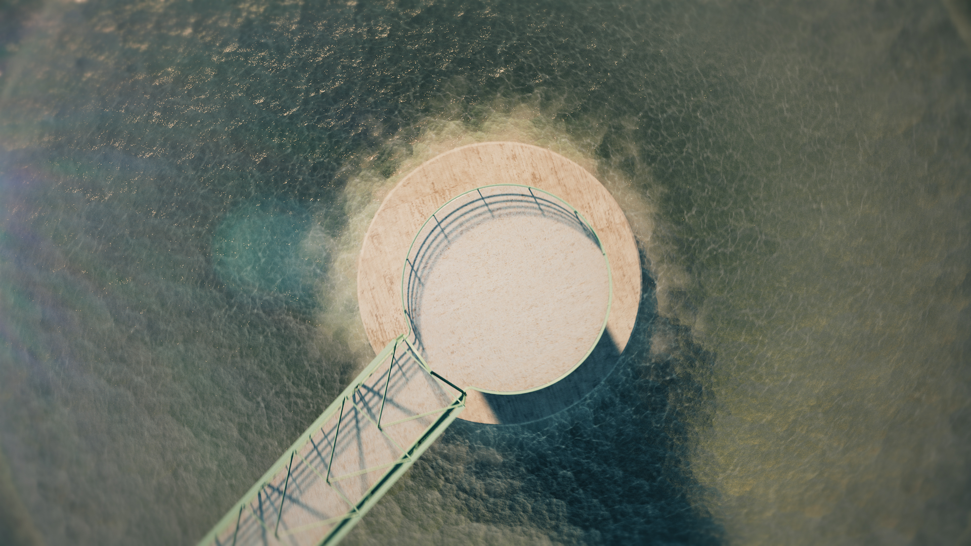 Animacja 3D elektrowni szczytowo-pompowej. 3D animation of a pumped-storage power plant