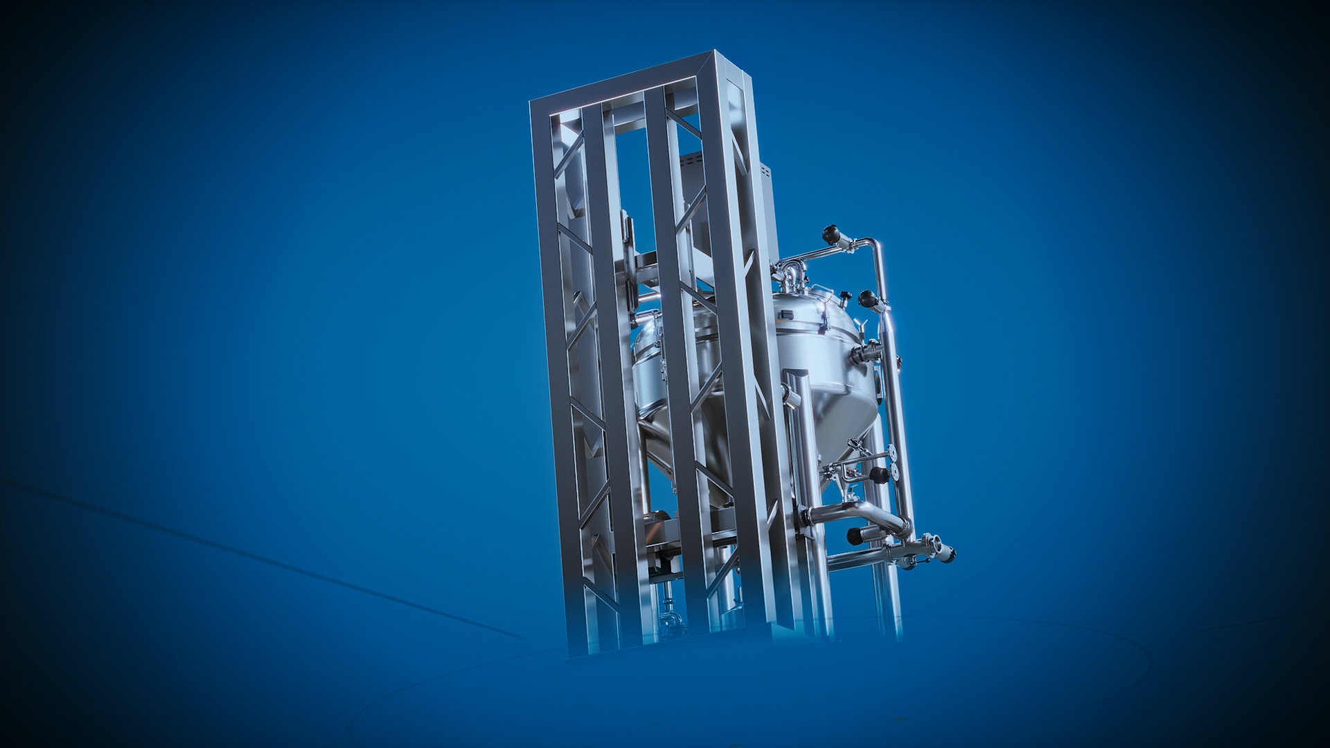 Animacja 3D urządzeń przemysłowych - studium przypadku animacja 3D mikser homogenizujący Mimo. 3D animation of industrial equipment - case study 3D animation of Mimo homogenizing mixer.