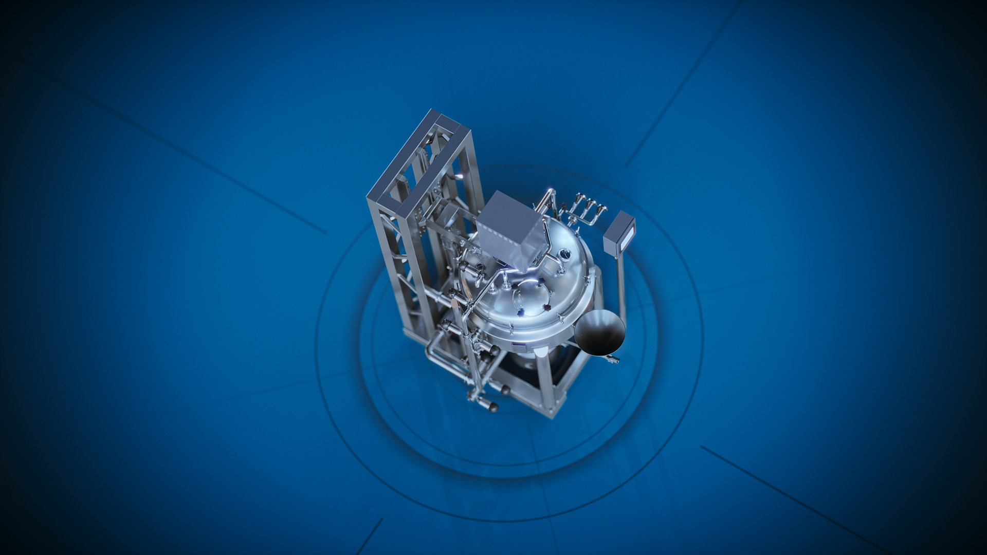 Animacja 3D urządzeń przemysłowych - studium przypadku animacja 3D mikser homogenizujący Mimo. 3D animation of industrial equipment - case study 3D animation of Mimo homogenizing mixer.