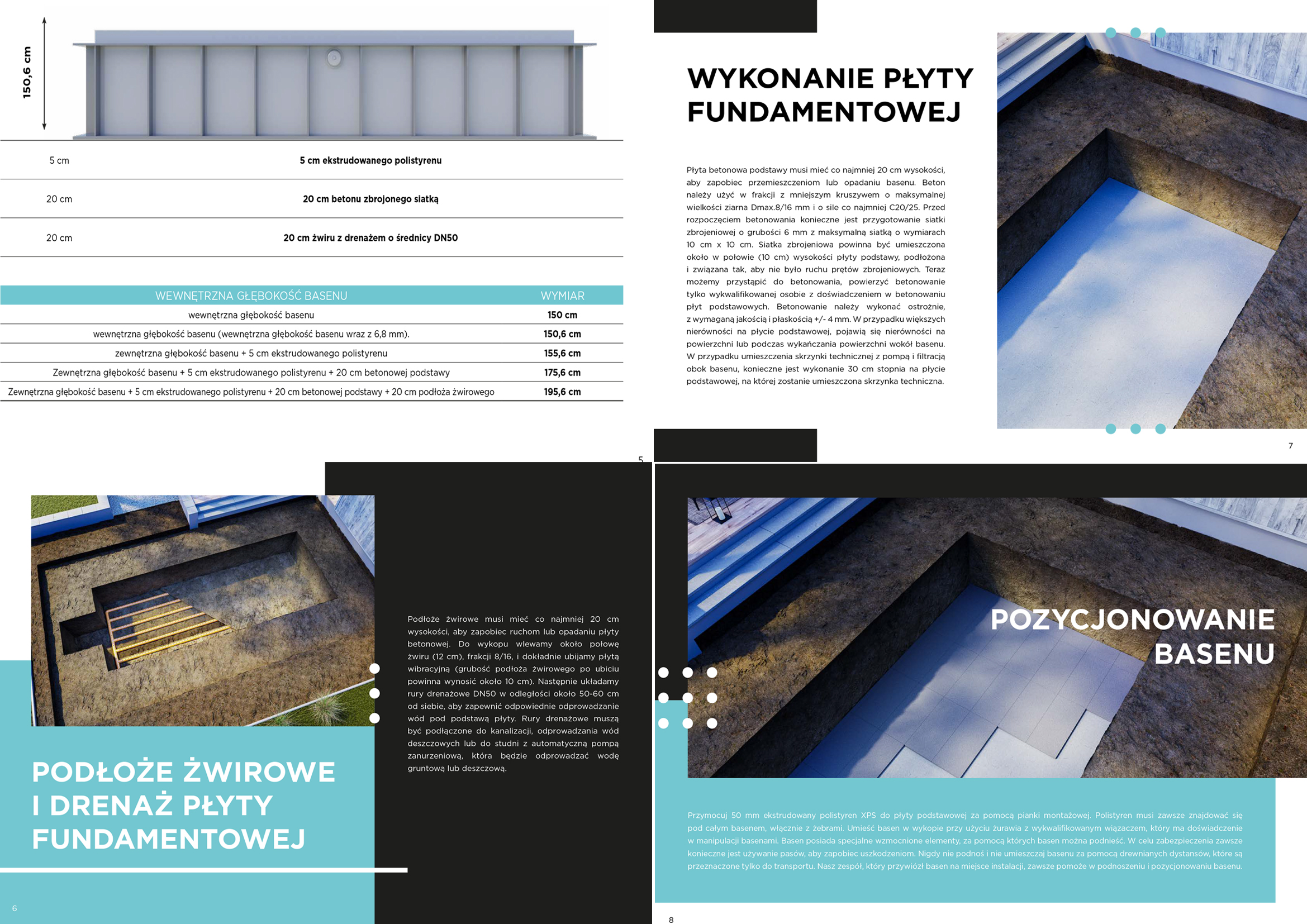 Wizualizacje 3D baseny. Wizualizacje w projekcie katalogu online i drukowanego. 3d visualizations swimming pools, Visualizations in the online and print catalog design.