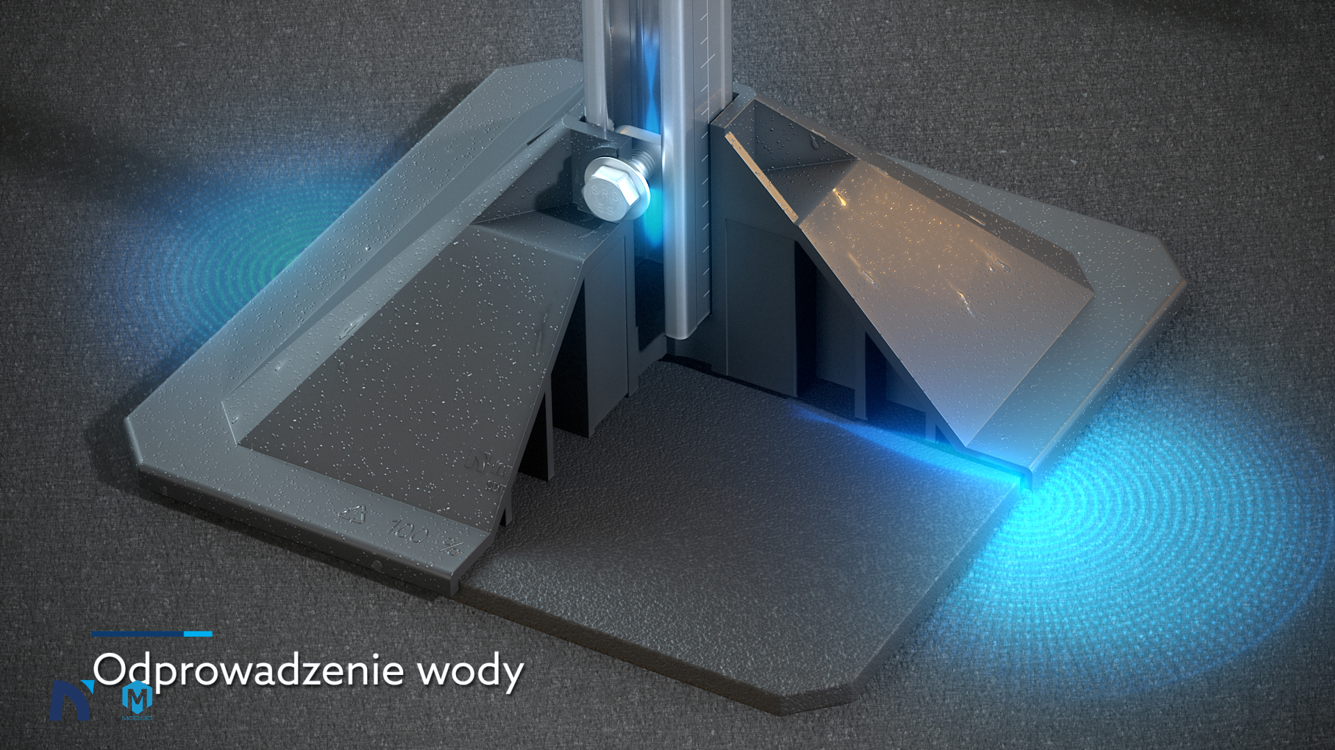system konstrukcji dachowych - wizualizacja i animacja 3D. Roofing system - 3D visualiation and animation