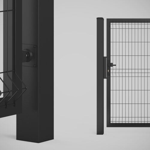 wizualizacje 3D ogrodzeń, moduły ogrodzeń wraz z bramami i elementami. 3d visualizations fences gates wickets.