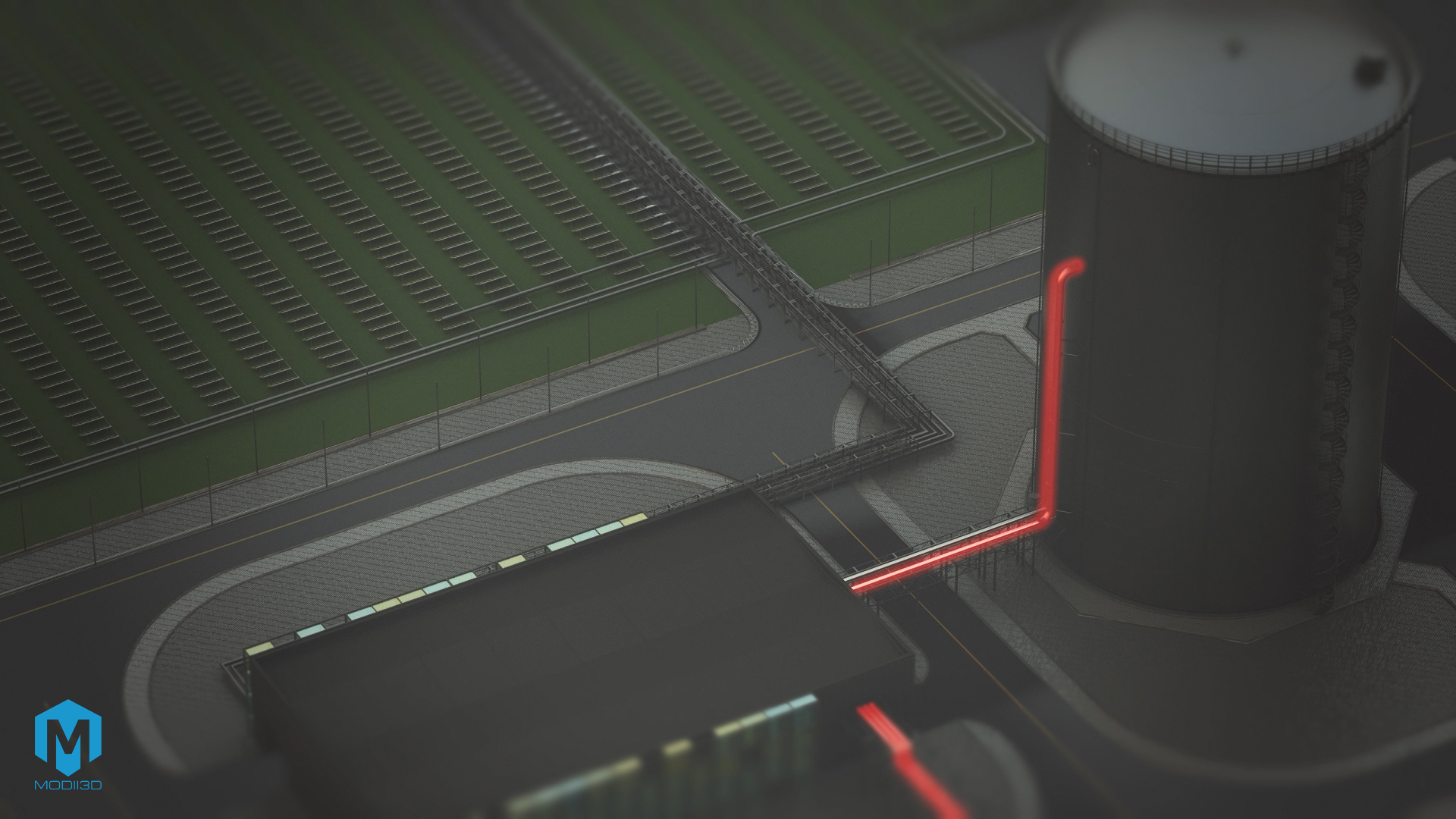 Przemysłowe animacje 3D - inwestycja i rozbudowa pec gliwice. Industrial 3D animations - investment and expansion of PEC Gliwice