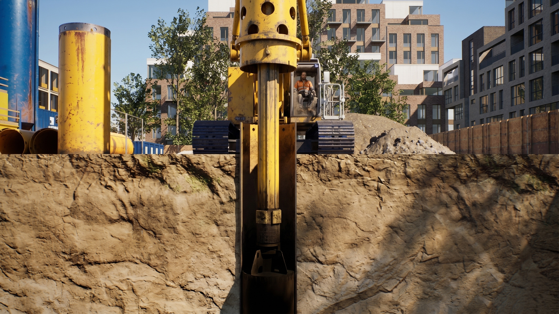 Animacje 3D dla budownictwa i geotechniki. 3D animations for civil engineering and geotechnics.