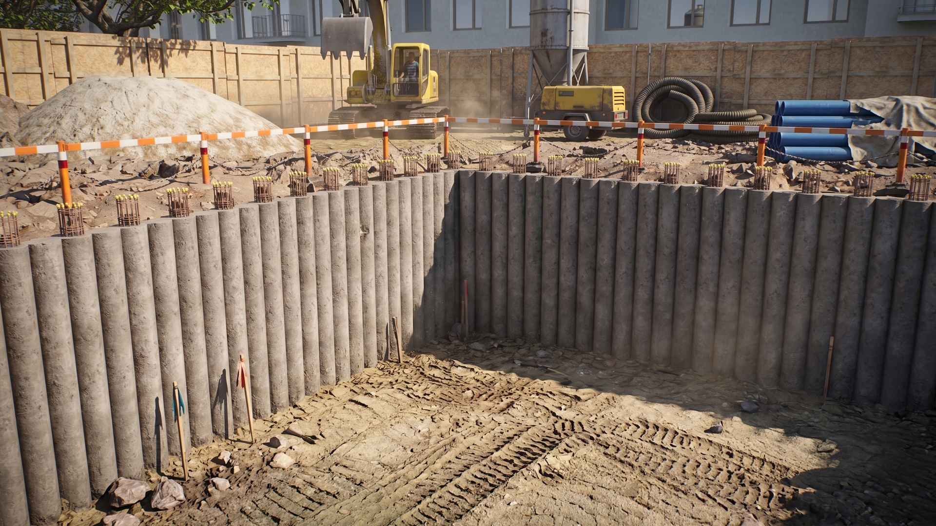 Animacje 3D dla budownictwa i geotechniki. 3D animations for civil engineering and geotechnics.