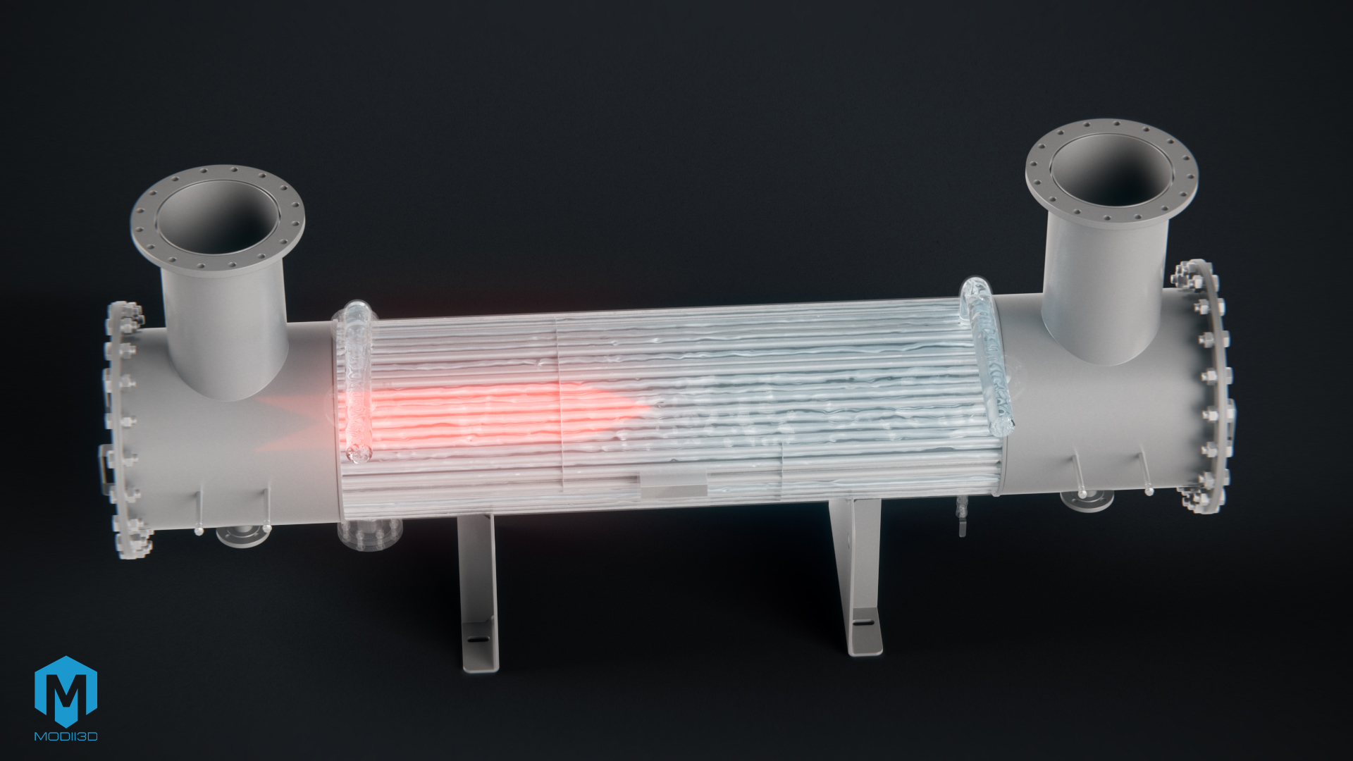 Animacja techniczna 3D urządzeń przemysłowych. 3D technical animation of industrial equipment.